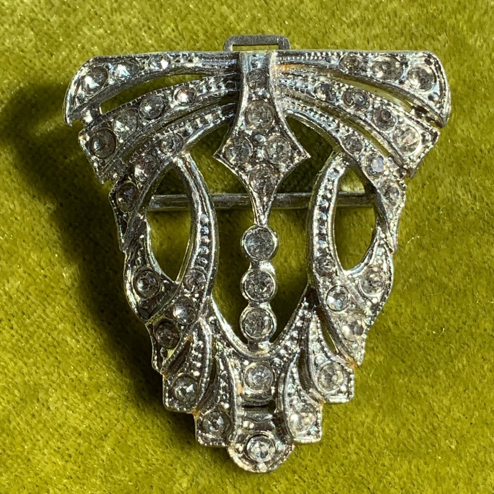 Antique Art Deco Belt Tip Marked T&C